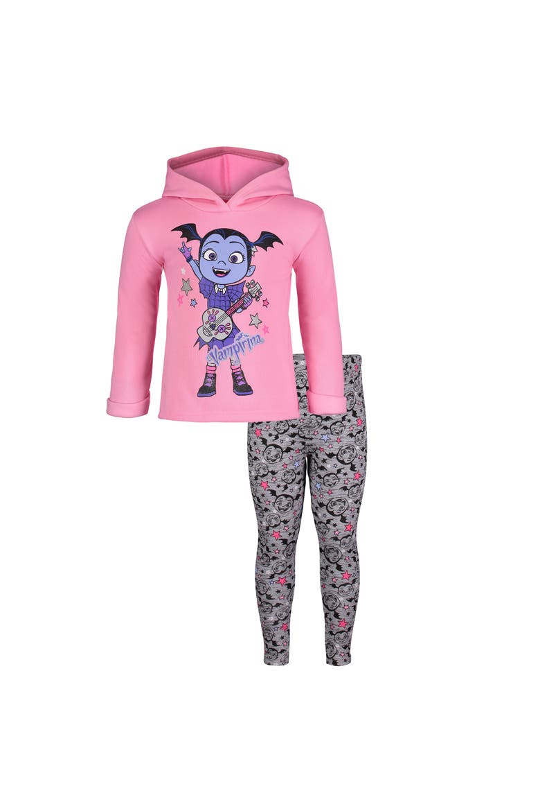Vampirina 2-Piece Fleece Hoodie and Leggings Set, Main, color, Vampirina Pink