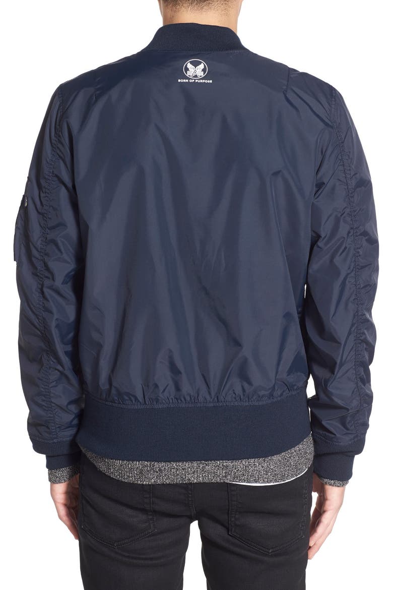 'Skymaster' Lightweight MA-1 Bomber Jacket, Alternate, color, REPLICA BLUE