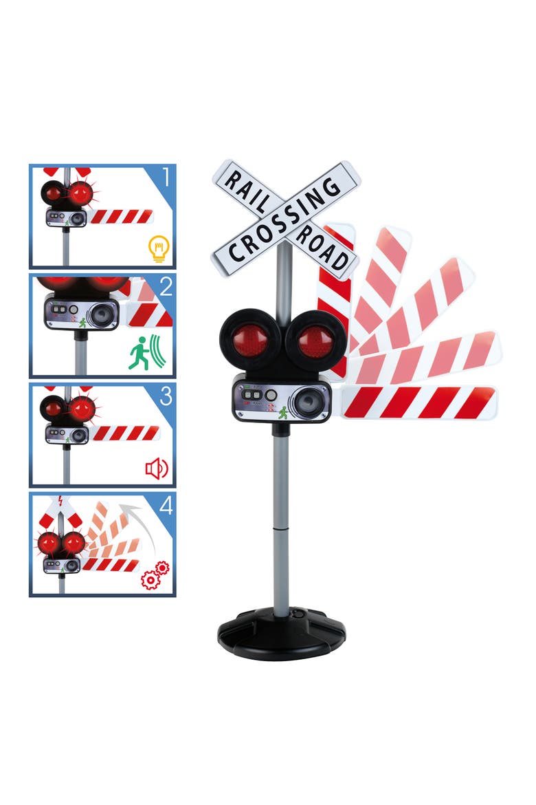 Train Crossing Traffic Light Cycle, Alternate, color, Multicolored