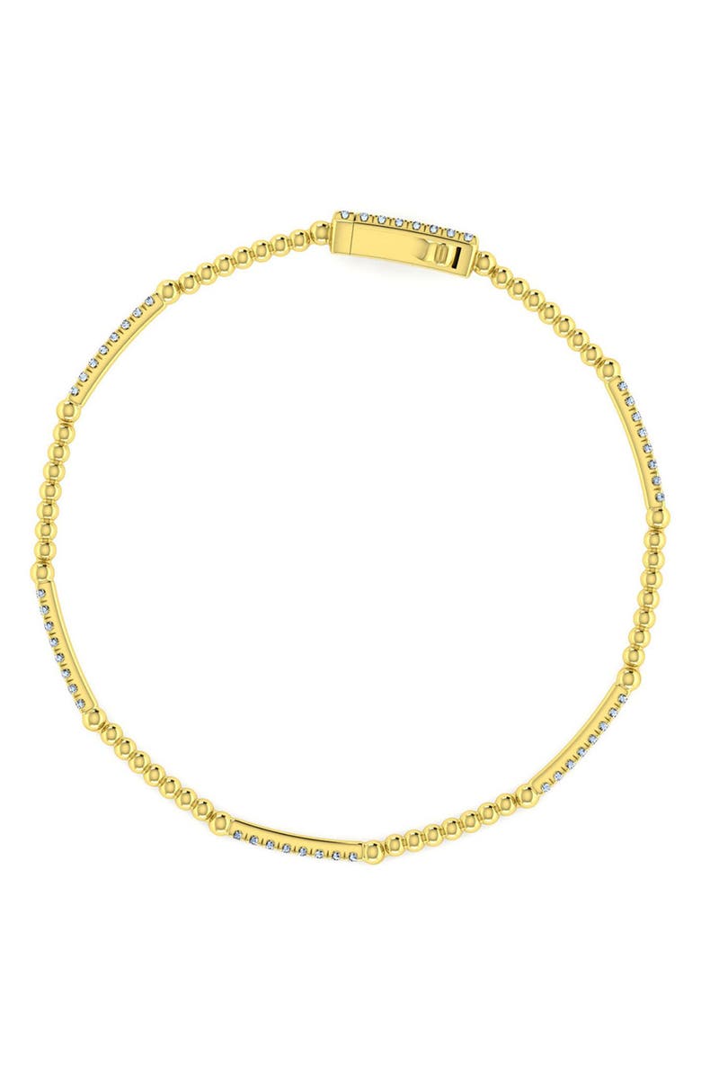 Gabriel & Co. Bujukan Diamond Bar Station Bracelet, Alternate, color, Gold