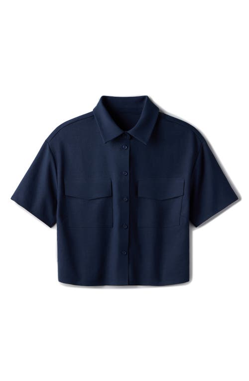 Rhone Horizon Crop Button-up Shirt