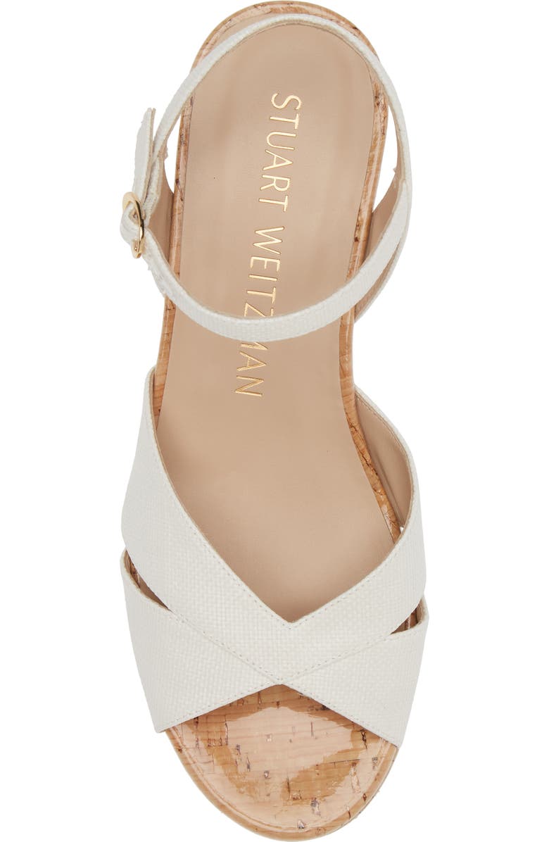 Stuart Weitzman Carmen Midi Wedge Sandal, Alternate, color,