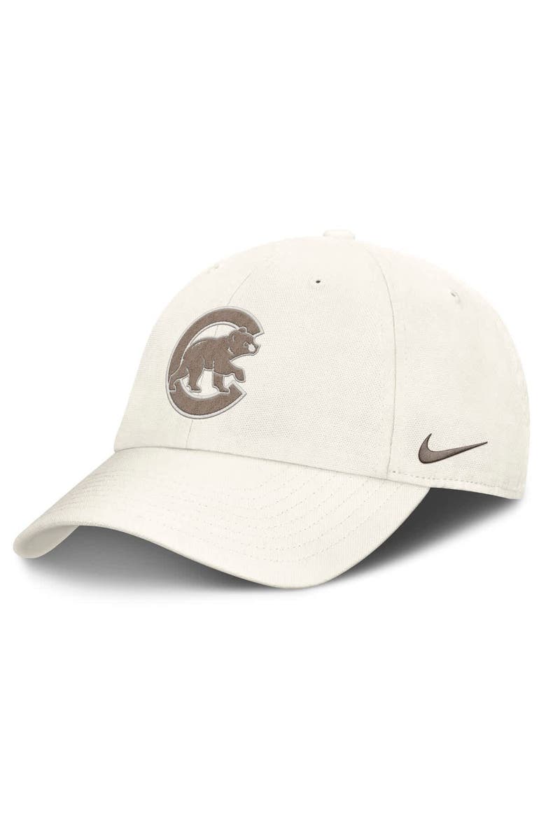 Nike Men's Nike Stone Chicago Cubs Club Adjustable Hat, Main, color,