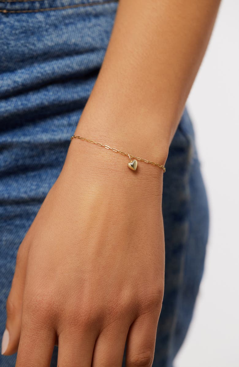 Ana Luisa Gold Charm Bracelet - Gold Heart Bracelet, Alternate, color, Gold