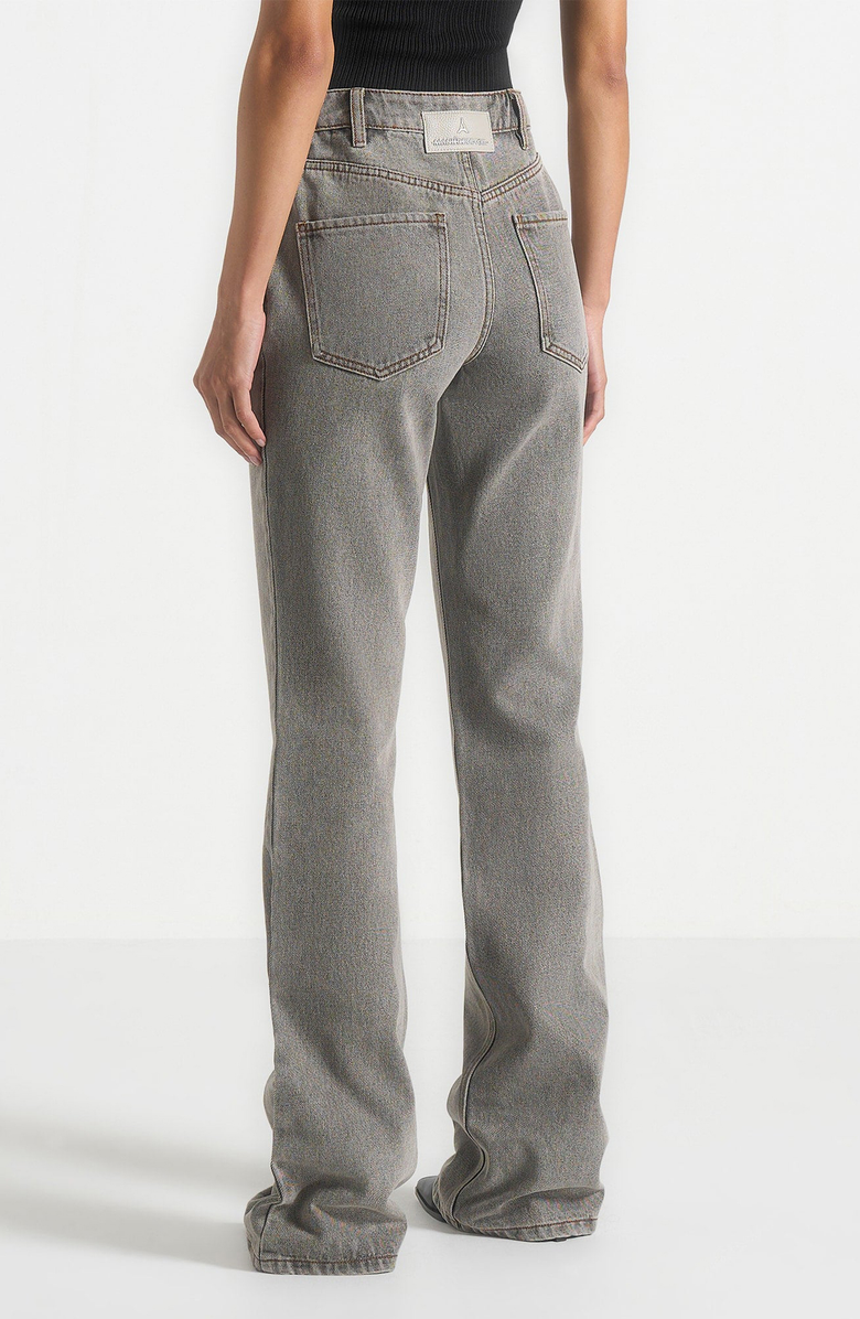 Manière De Voir Abbie Stacked Fit And Flare Jeans, Alternate, color, Washed Grey