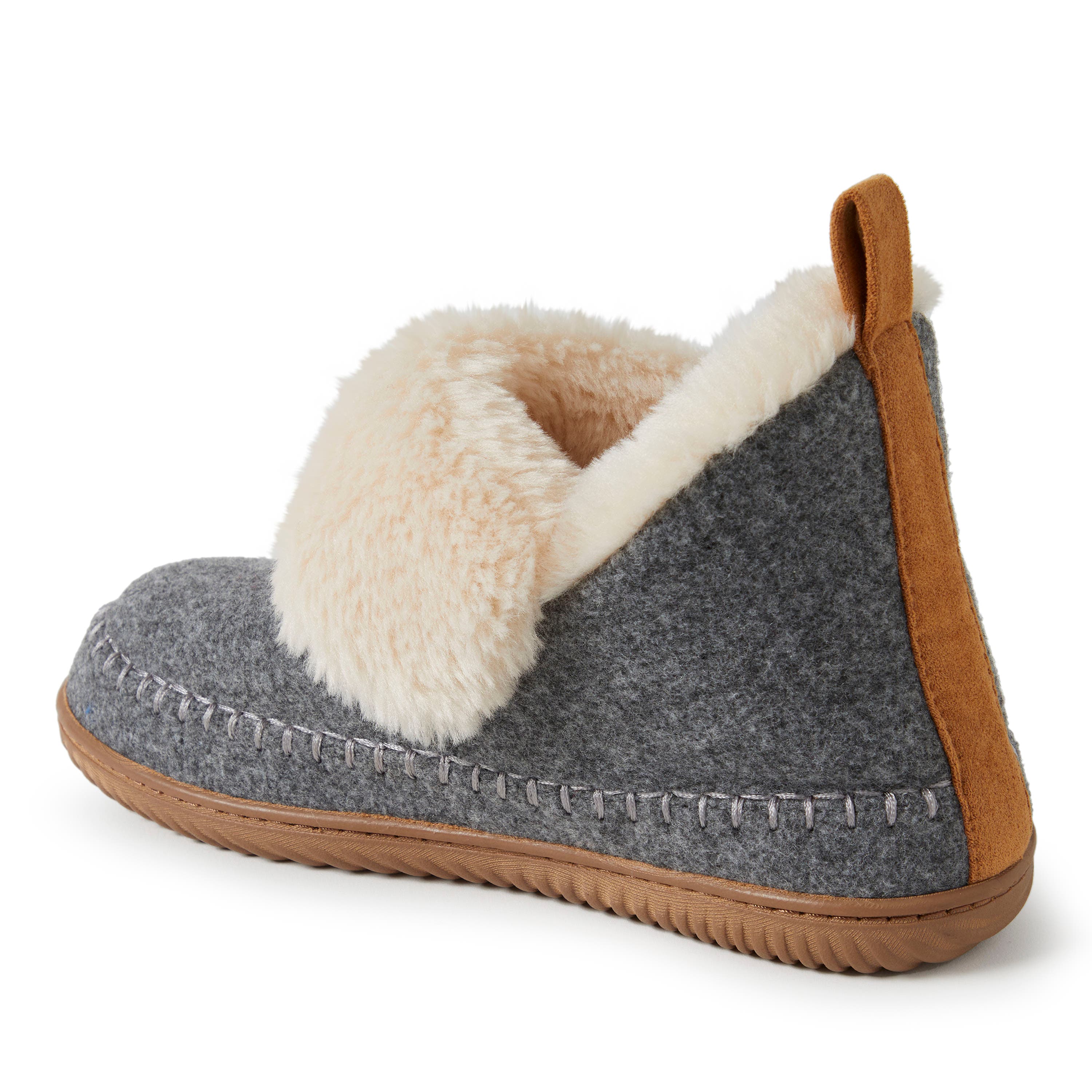 DEARFOAMS Moritz Bootie Slipper, Alternate, color, Grey