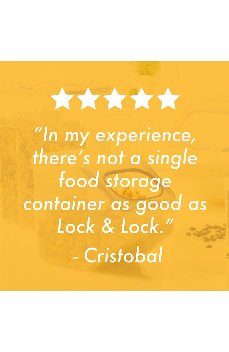 LOCKNLOCK Easy Essentials(TM) Pantry 7-Cup Rectangular Food Storage Container Set, 4-Piece, Alternate, color, 