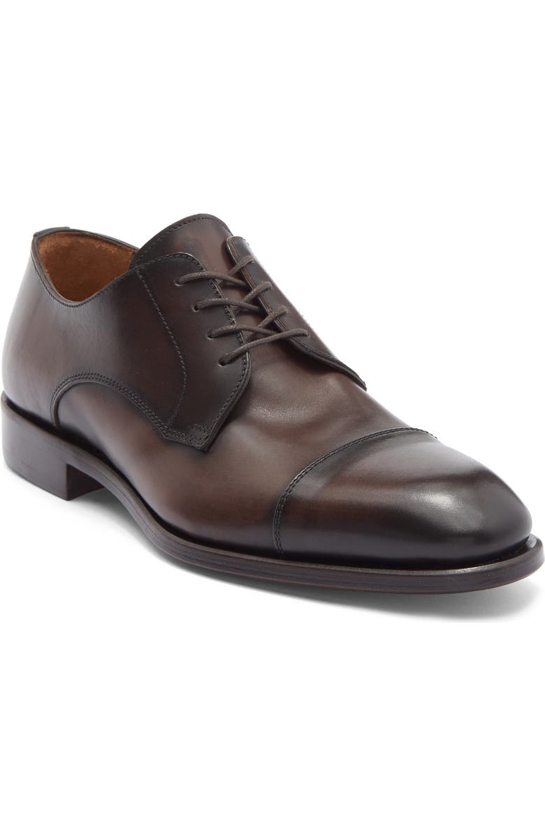 ANTONIO MAURIZI Cap Toe Derby, Main, color, Dark Brown