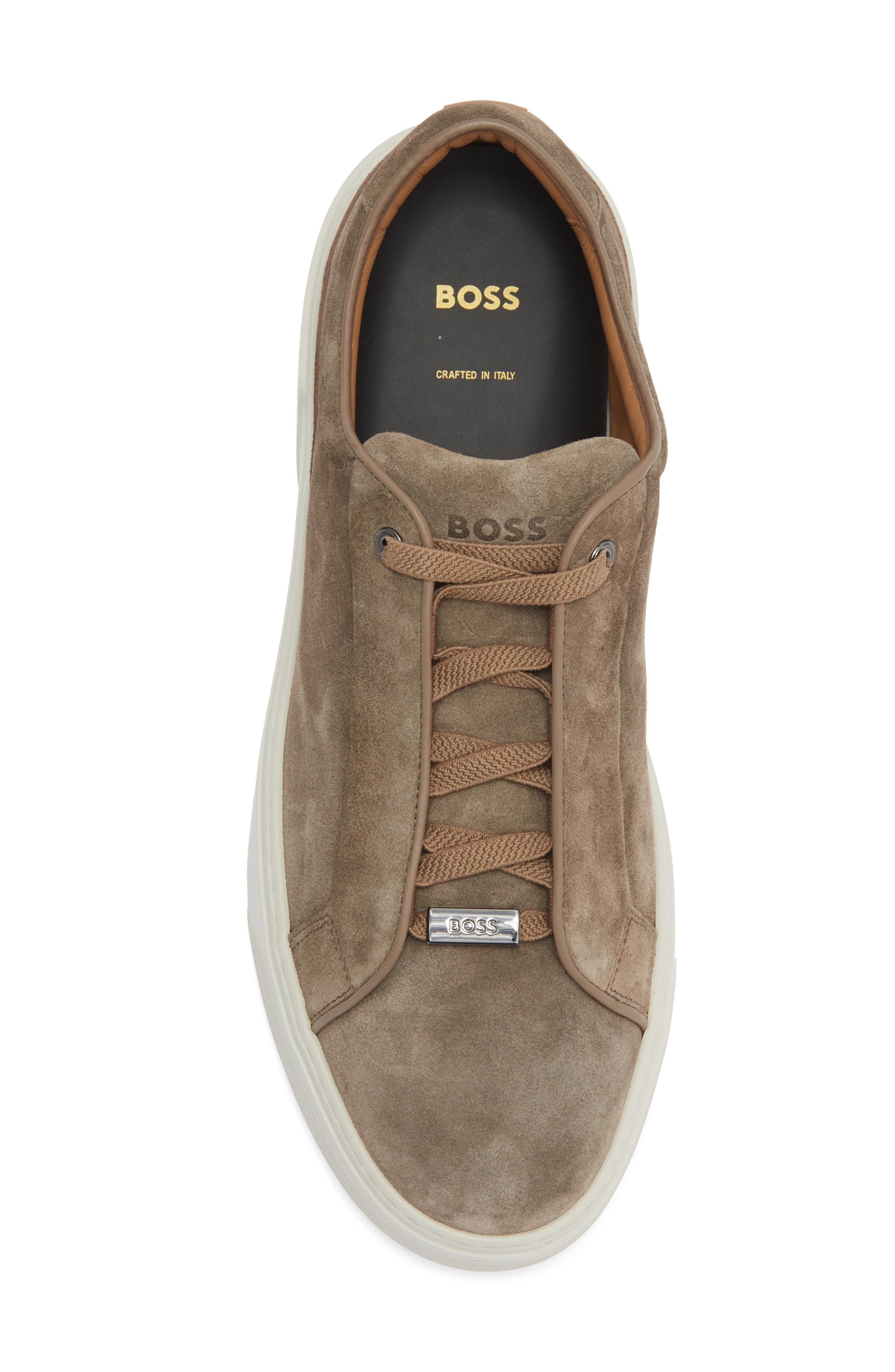 BOSS Gary Tenn Sneaker, Alternate, color, Dark Beige