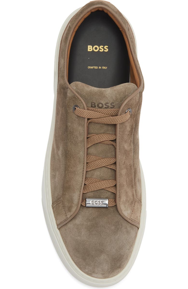 BOSS Gary Tenn Sneaker, Alternate, color, Dark Beige
