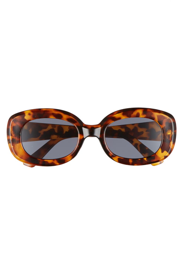 48mm Small Square Sunglasses, Alternate, color, TORT