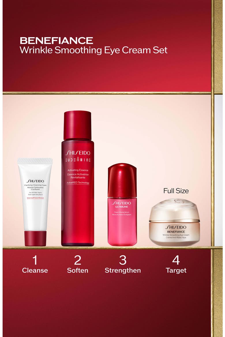 Benefiance Wrinkle Smoothing Eye Cream Set $146 Value, Alternate, color, NO COLOR