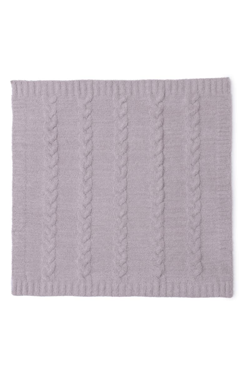 Barefoot Dreams<sup>®</sup> CozyChic<sup>®</sup> Cable Receiving Blanket, Alternate, color, He Almond-Sandstone