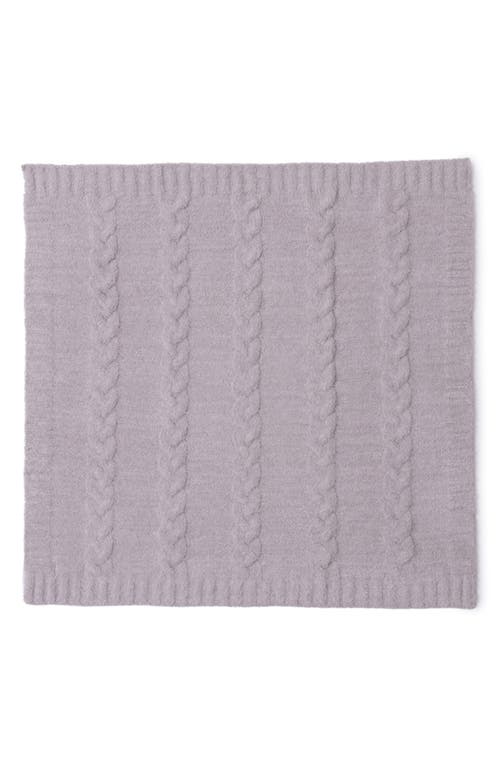 Barefoot Dreams Cozychic® Cable Receiving Blanket In Purple