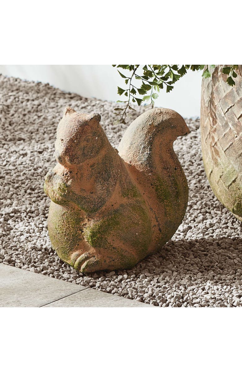 Napa Home & Garden Weathered Garden Squirrel, Alternate, color, Brown