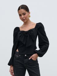 Pretty Lavish Jemima Exaggerated Bow Top