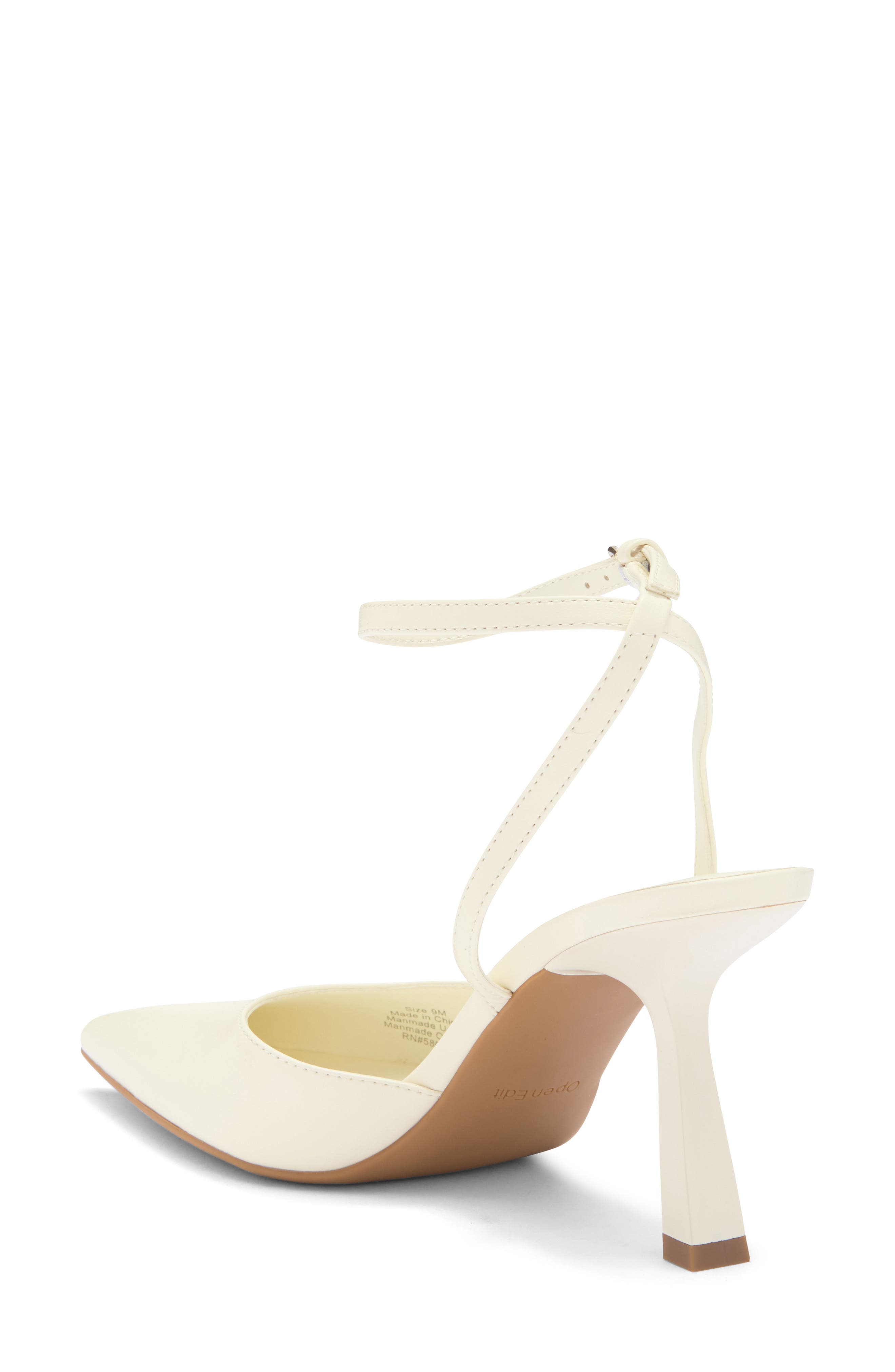 Neesha Ankle Strap Pump, Alternate, color, IVORY EGRET