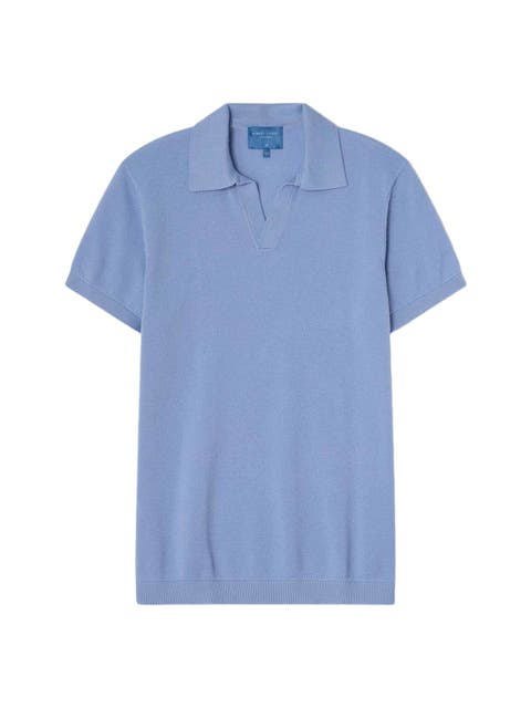 Randall Cotton Cashmere Johnny Collar Sweater