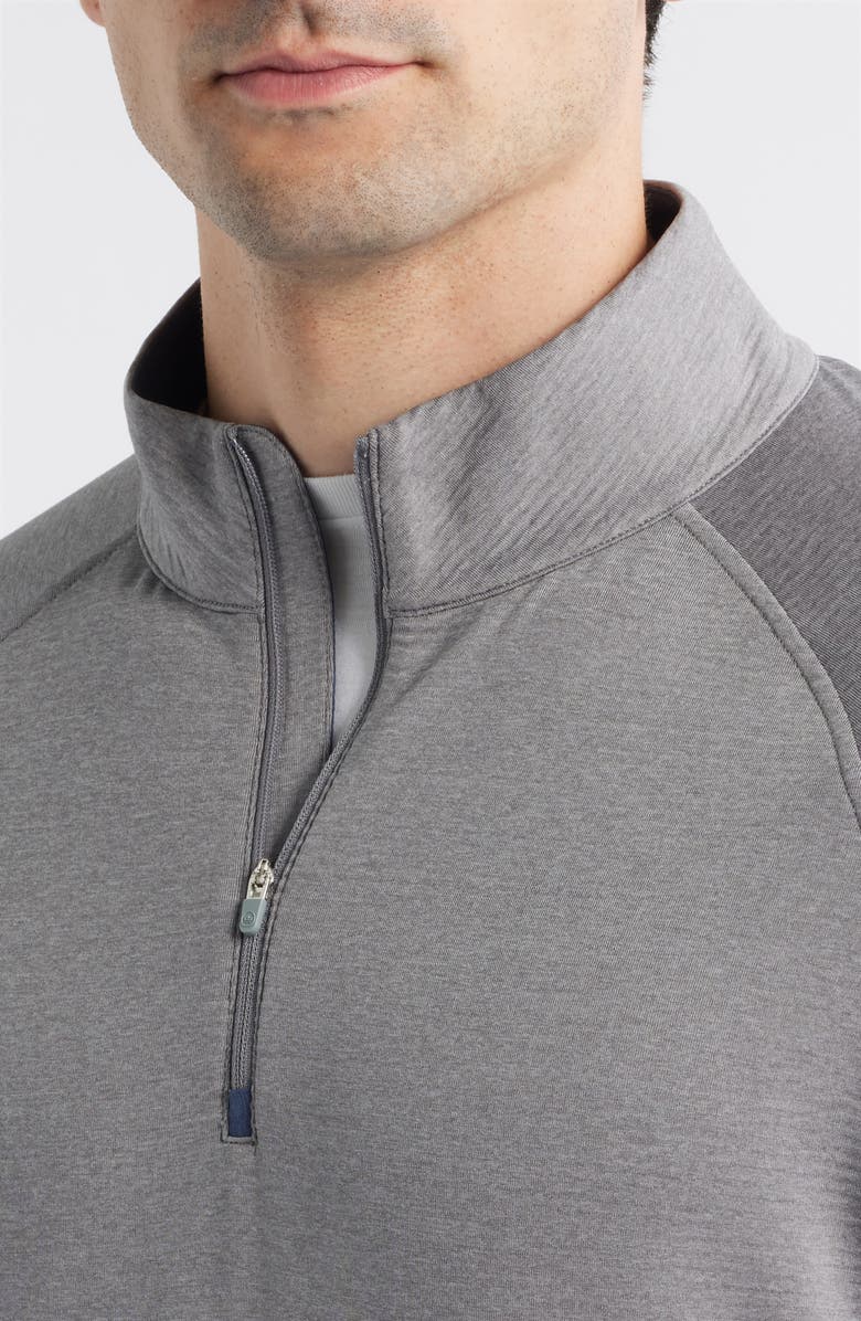 Peter Millar Beaumont Performance Quarter Zip Pullover, Alternate, color, Oslo Grey