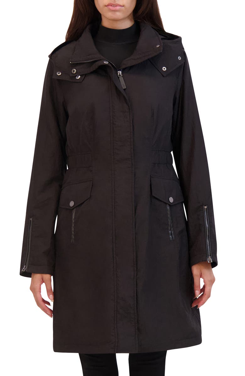 Kenneth Cole New York Water Resistant Hooded Jacket, Main, color, 