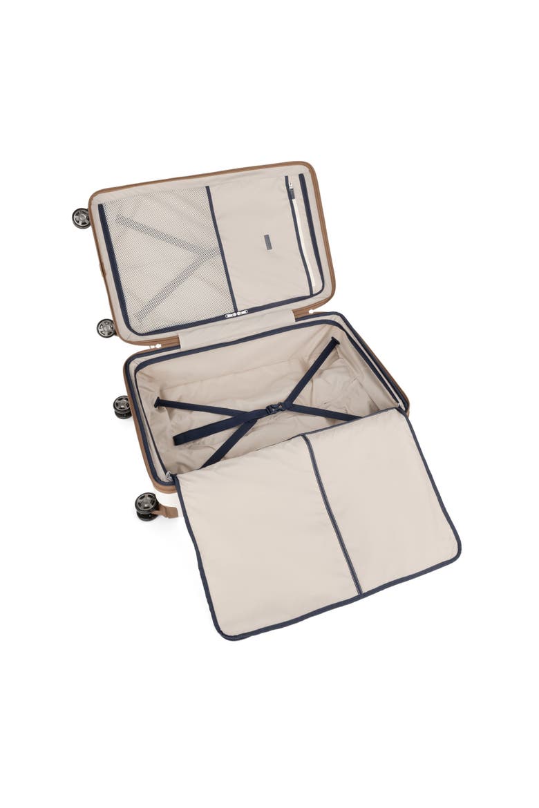 Platinum Elite Hardside Expandable 28" Large Checked Spinner Luggage, Alternate, color, Cream White