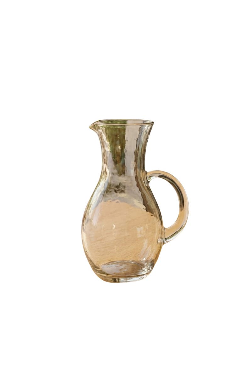 Be Home Pebble Glass Teardrop Pitcher, Main, color, Clear