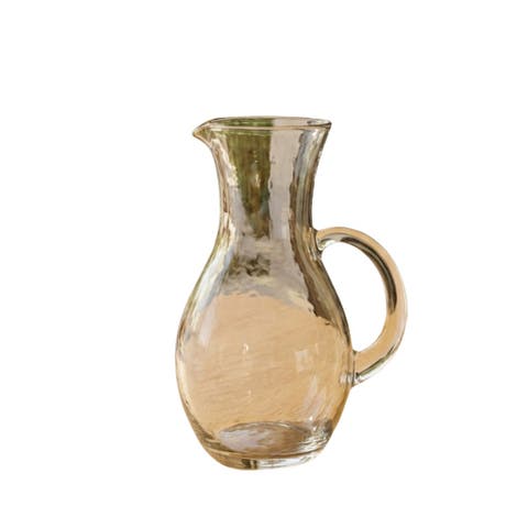 Pebble Glass Teardrop Pitcher