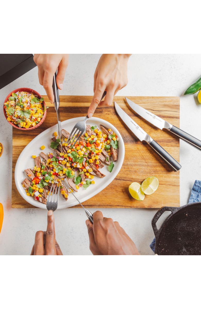 Schmidt Brothers Cutlery Crosstown 4-Piece Steak Set, Alternate, color, Black