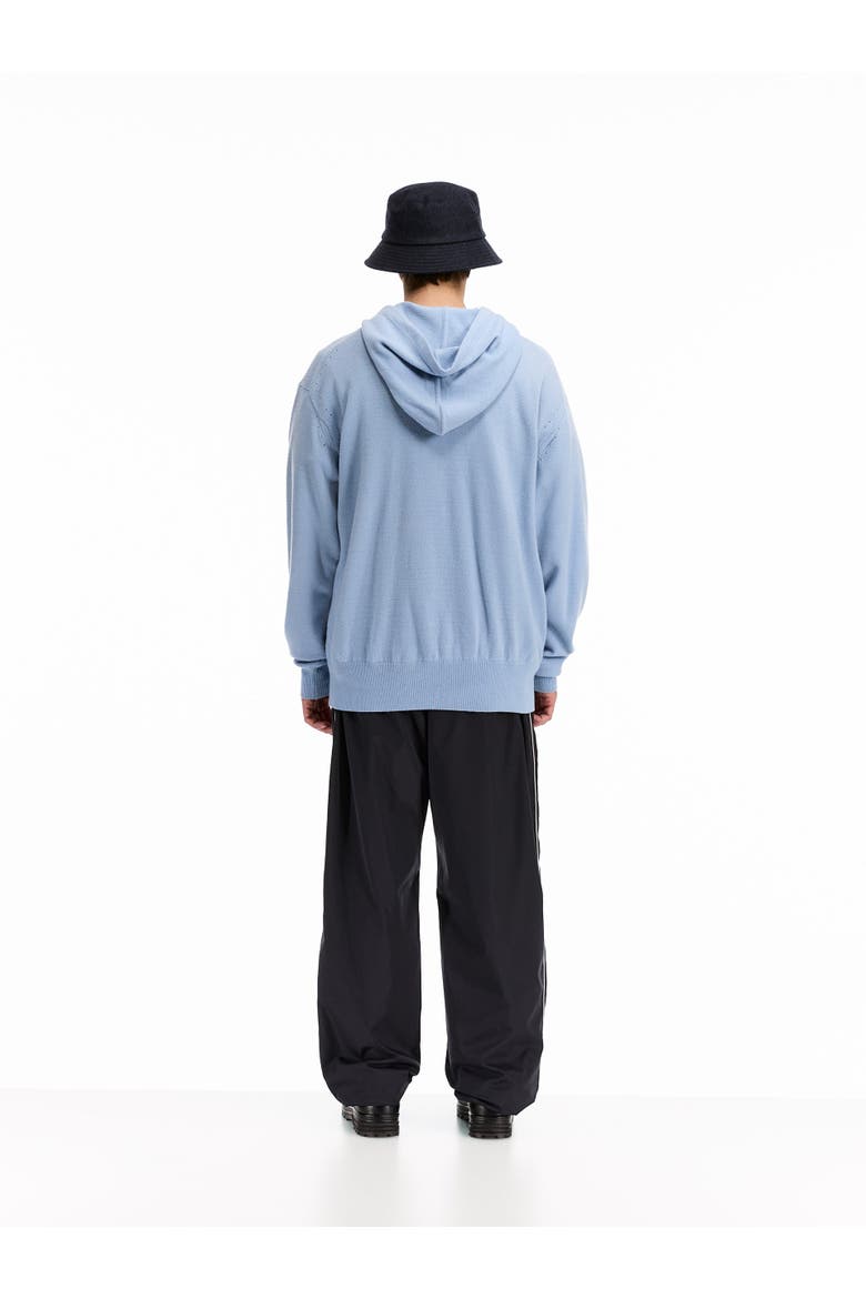Knitted Hoodie, Alternate, color, Blue