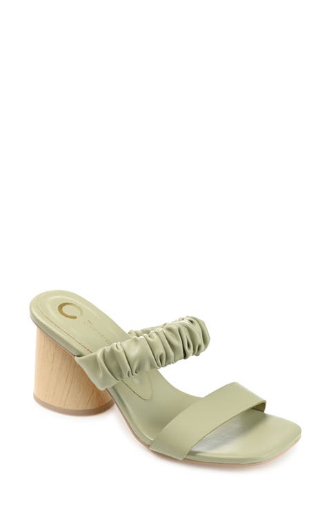 Open Square-toe Block Heel (Women)