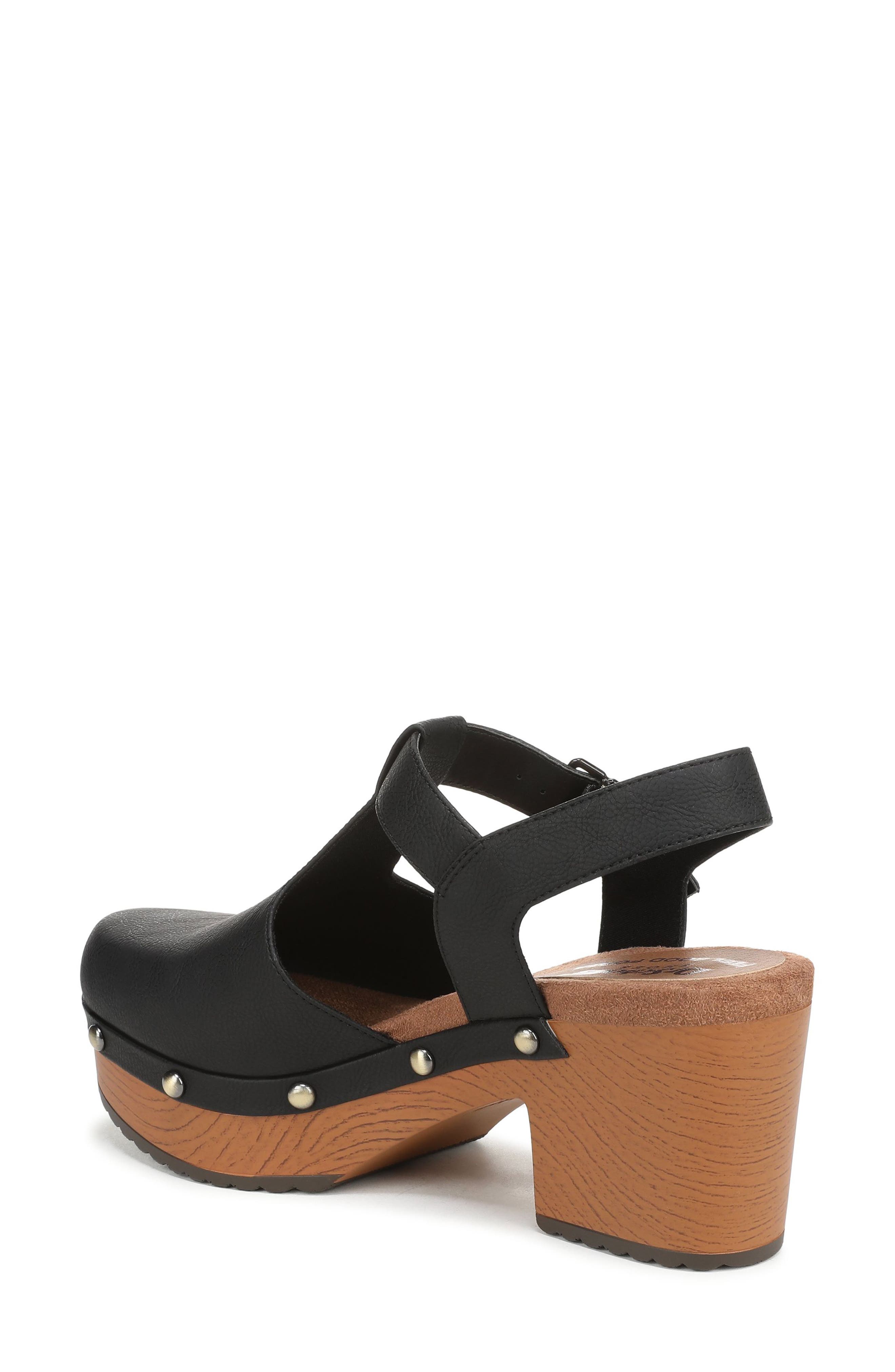 Classic Day Slingback Platform Clog, Alternate, color, BLACK