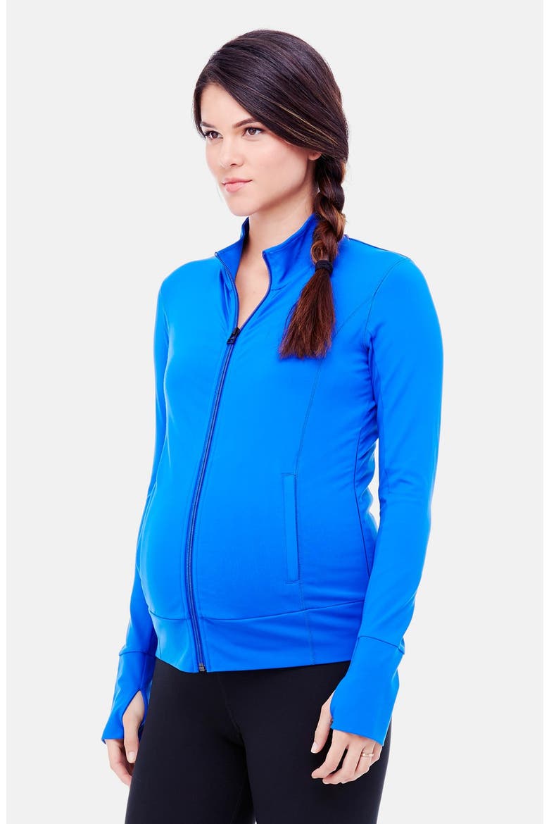 Active Maternity Jacket, Alternate, color, COBALT BLUE