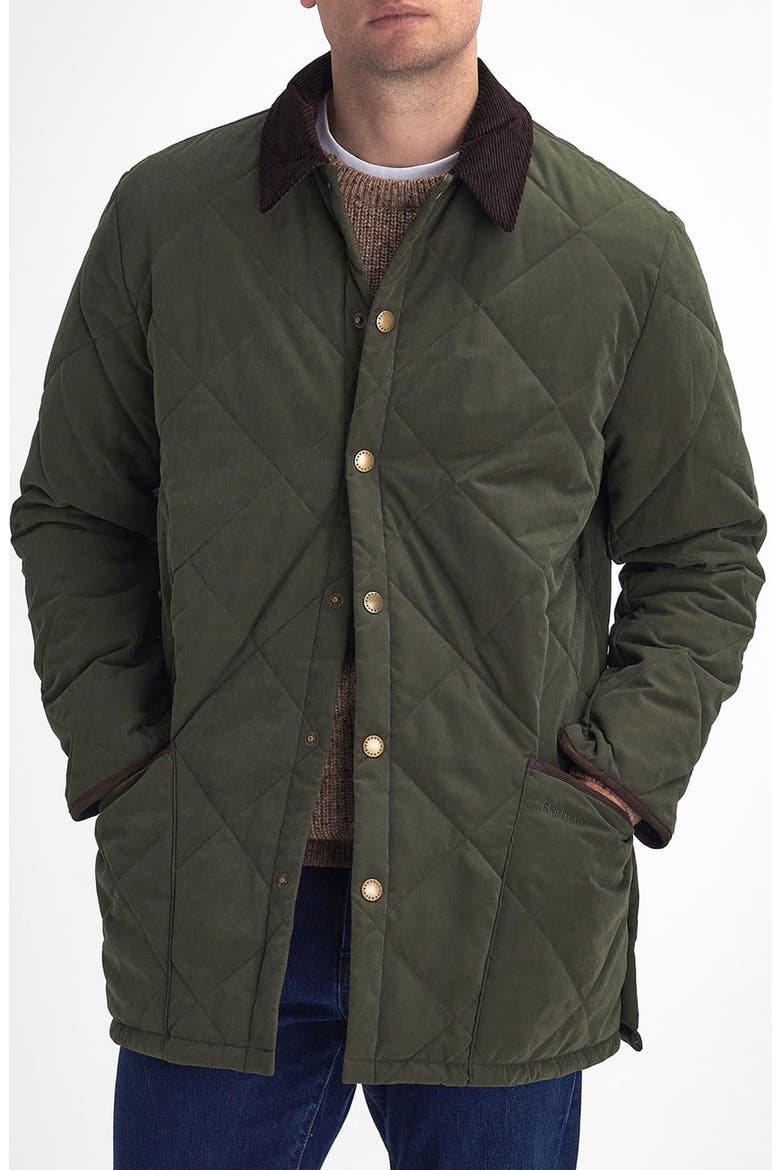 Country Liddesdale Quilted Jacket, Main, color, OLIVE