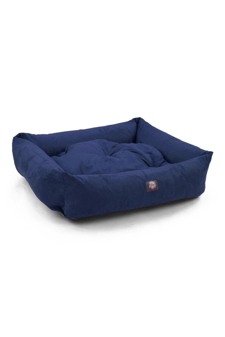 Luxe Bagel Dog Bed, Alternate, color, NAVY