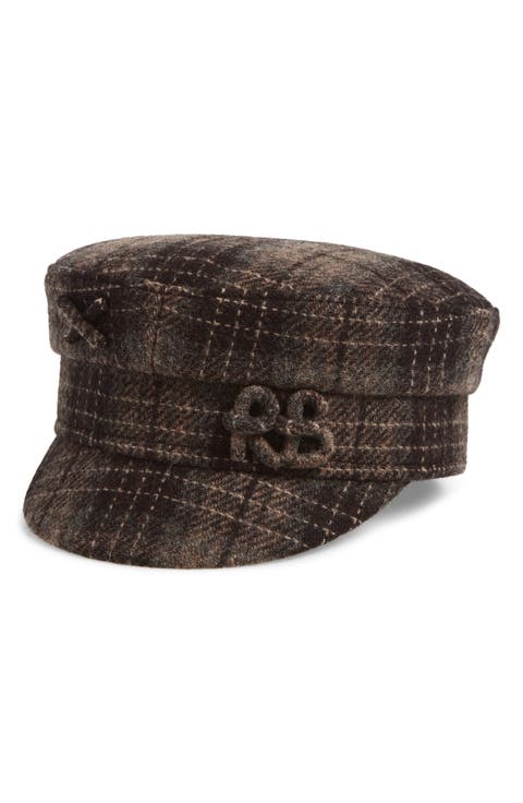 Plaid Baker Boy Cap