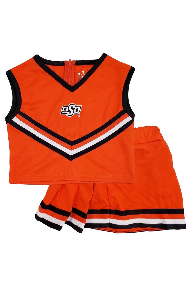 Girls Youth Orange Oklahoma State Cowboys 2-Piece Cheer Set, Alternate, color, Orange