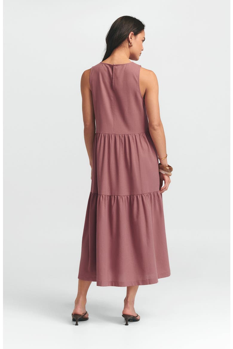 Remi Tiered Dress, Alternate, color, Dusty Rose