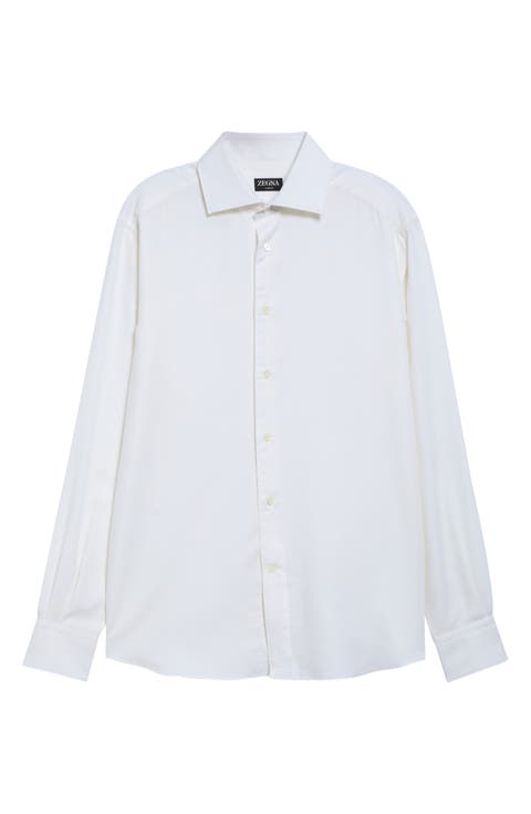 Cashco Cashmere & Cotton Button-Up Shirt