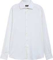 ZEGNA Cashco Cashmere & Cotton Button-Up Shirt