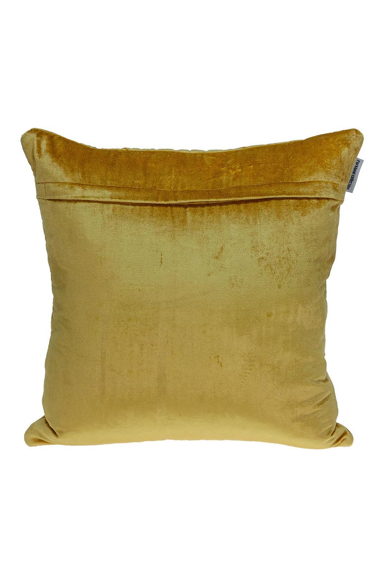 Zoe Quilted Throw Pillow, Alternate, color, YELLOW