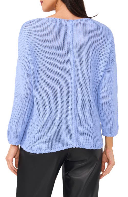 Vince Camuto Boat Neck Sweater In Chambray