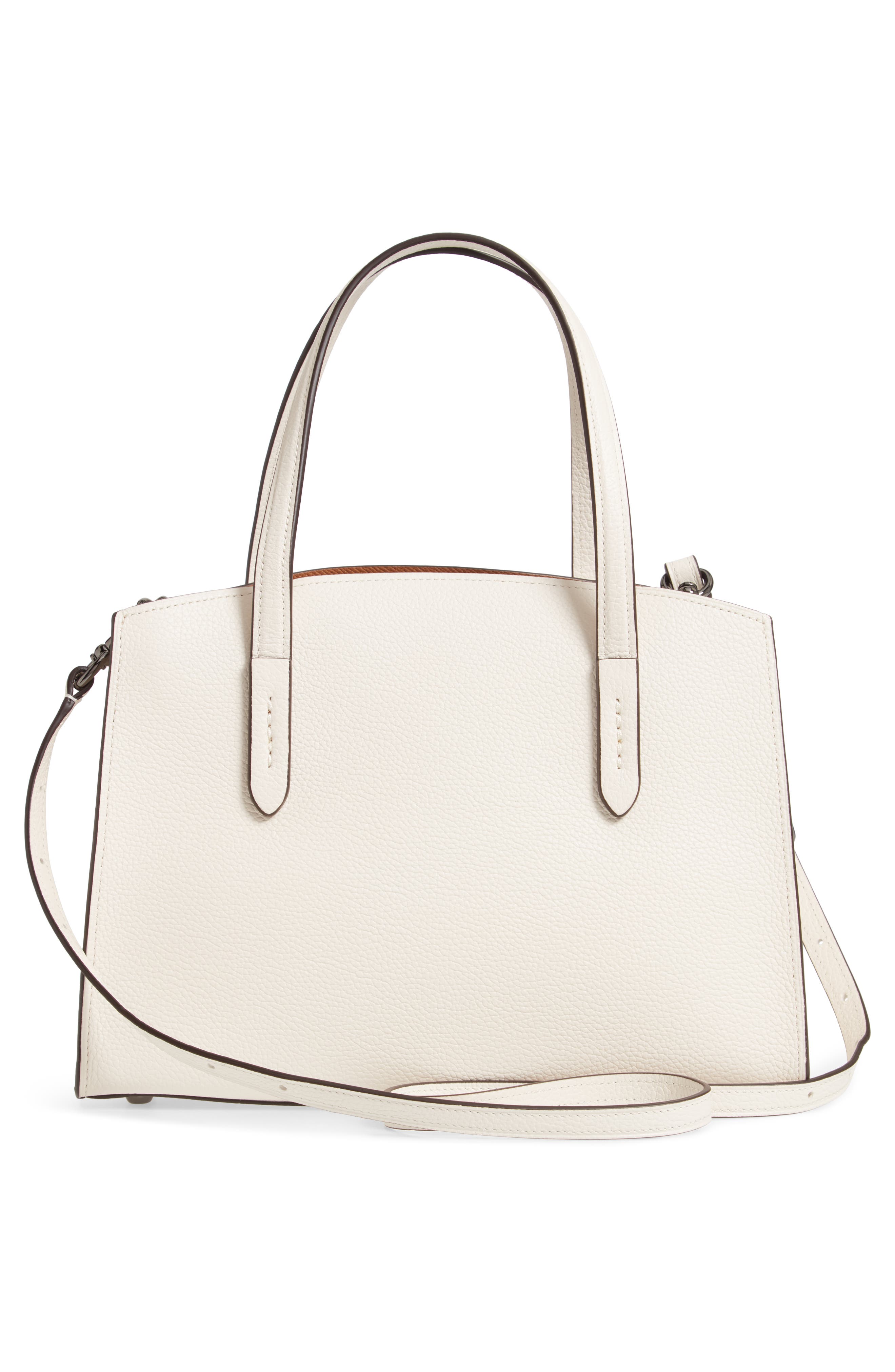 Charlie Leather Tote, Alternate, color, GM/ CHALK