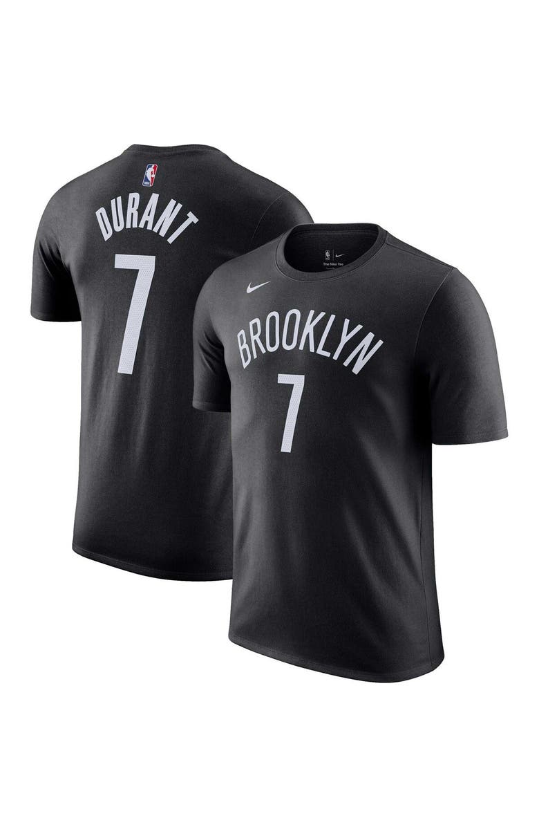 Nike Men's Nike Kevin Durant Black Brooklyn Nets Icon 2022/23 Name & Number T-Shirt, Main, color, 