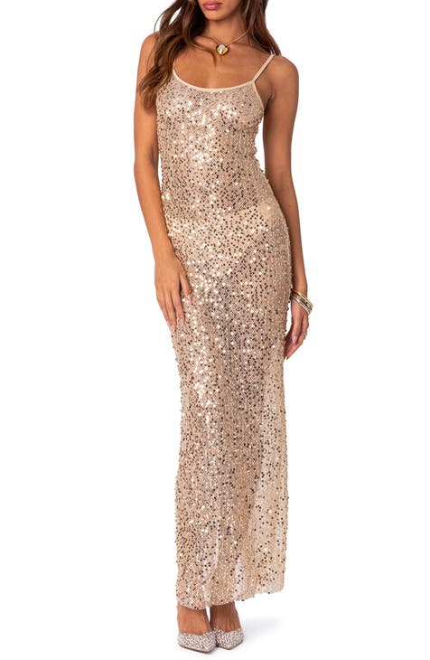 Gold fashion evening gowns nordstrom