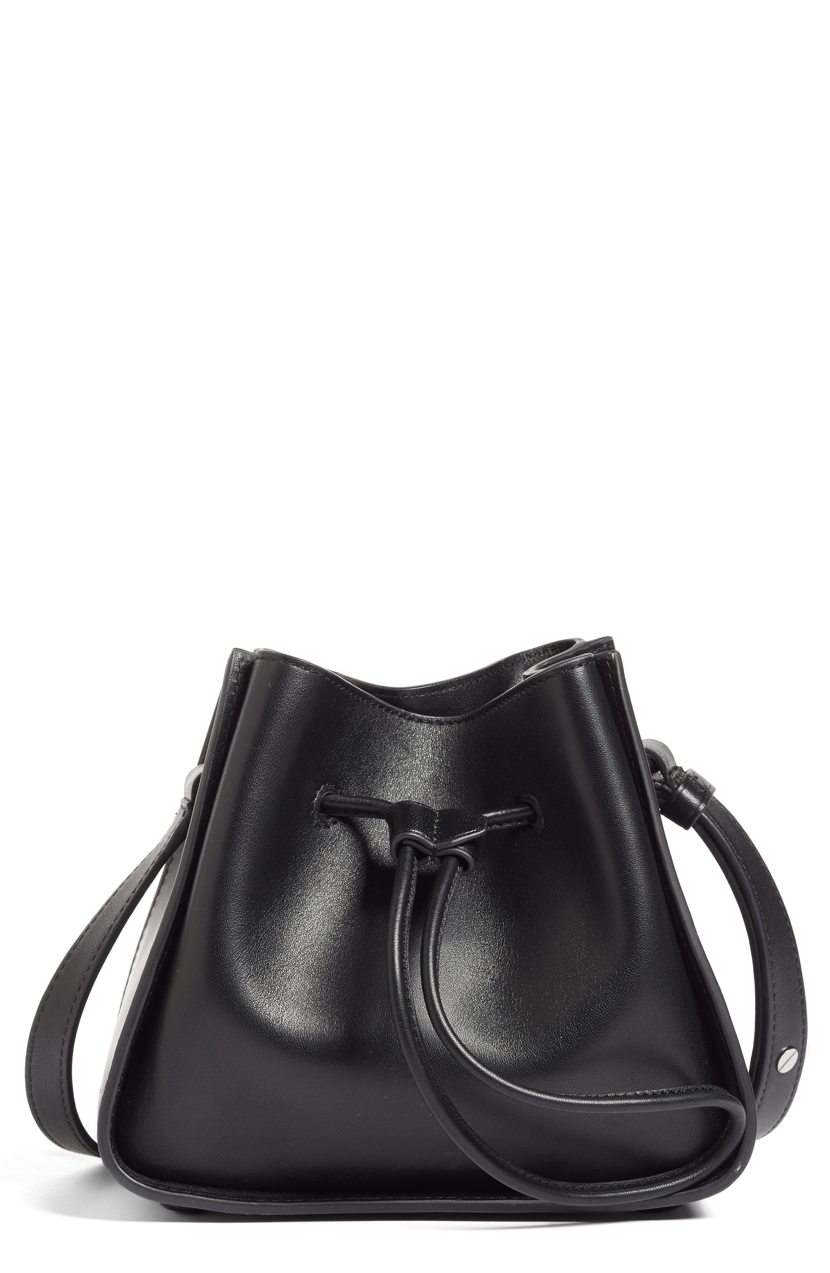 3.1 Phillip Lim Mini Soleil Leather Bucket Bag, Main, color, 