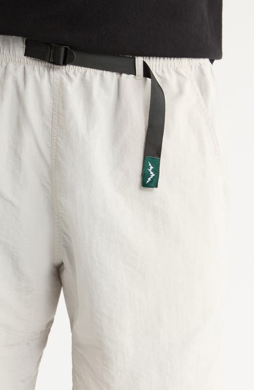 Afield Out Sierra Belted Climbing Shorts In Gray