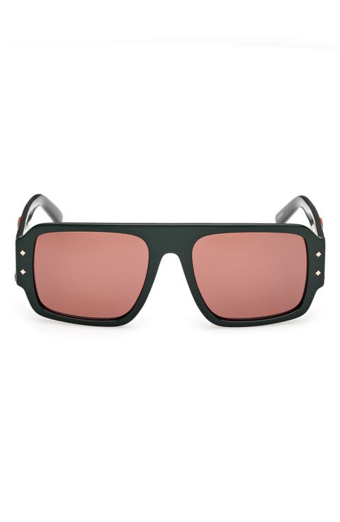 55mm Polarized Navigator Sunglasses
