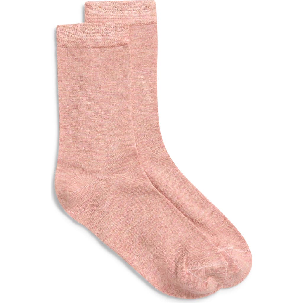 Nordstrom Lightweight Crew Socks In Pink