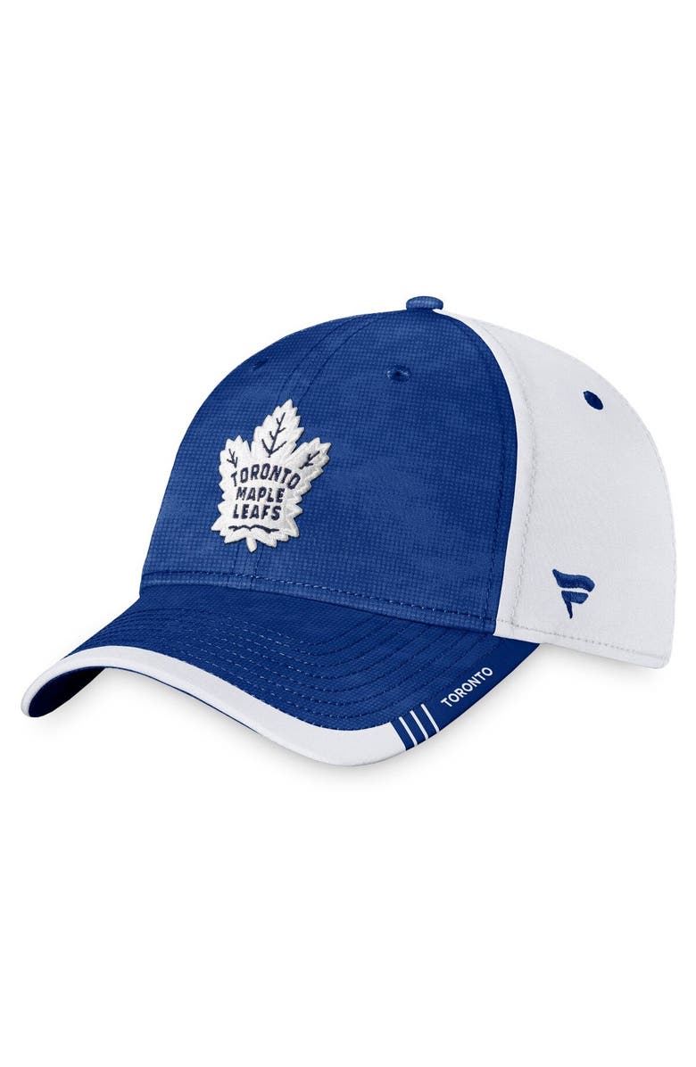 FANATICS Men's Fanatics Branded Blue/White Toronto Maple Leafs Authentic Pro Rink Camo Flex Hat, Main, color, 