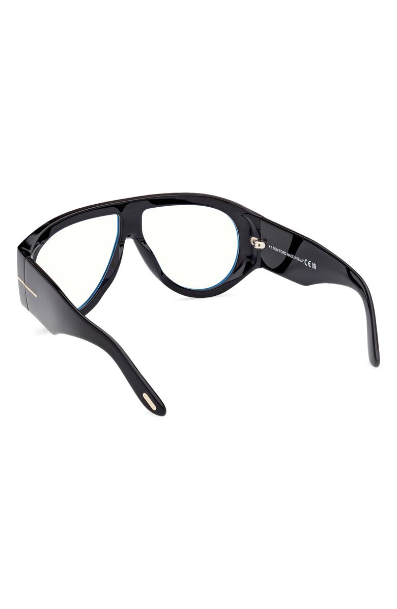 TOM FORD 60mm Pilot Blue Light Blocking Glasses, Alternate, color, 